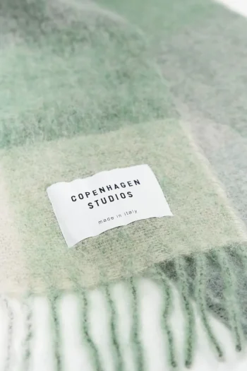 Clearance COPENHAGEN STUDIOS Cph Shawl 4 Wool Mix Jade Groen