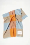 Online COPENHAGEN STUDIOS Cph Shawl 7 Cotton Mix Lichtblauw/Oranje