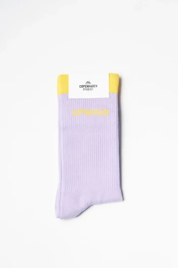 Clearance COPENHAGEN STUDIOS Cph Socks 2 Cotton Blend Lavendel/Geel