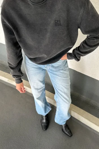 Discount COPENHAGEN STUDIOS Cph Sweat 12 Cotton Zwart Gewassen