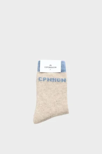 Discount COPENHAGEN STUDIOS Cph Wool Socks 2 Wool Mix Licht Beige
