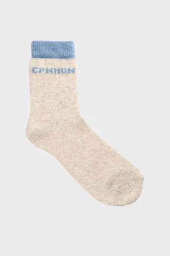 Discount COPENHAGEN STUDIOS Cph Wool Socks 2 Wool Mix Licht Beige