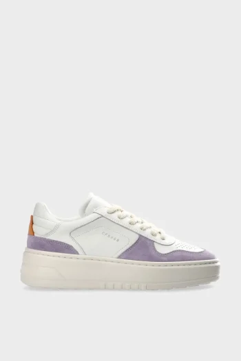 Clearance COPENHAGEN STUDIOS Cph75 Leather Mix Wit/Paars